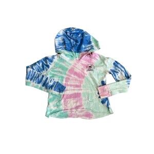 Justice Crop Tie Dye Hoodie Girls size 8